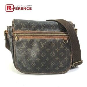 Louis Vuitton Monogram Bosphore crossbody flap bag canvas brown